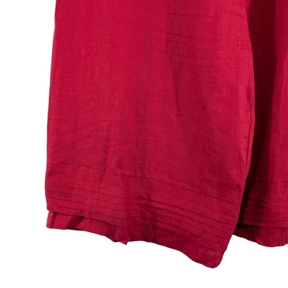 Red Wide Leg Cap Sleeve Jumpsuit Size XL - Picture 3 of 3